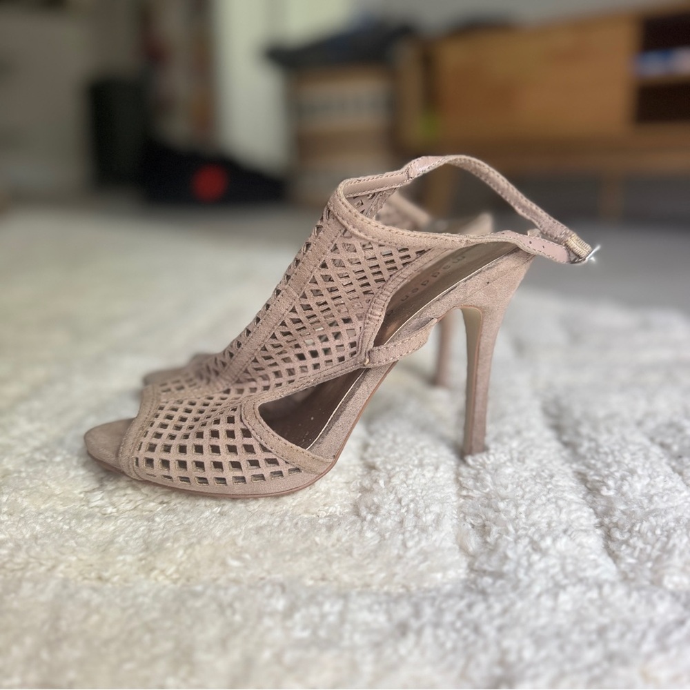 Madden Girl Nude Mesh Heels